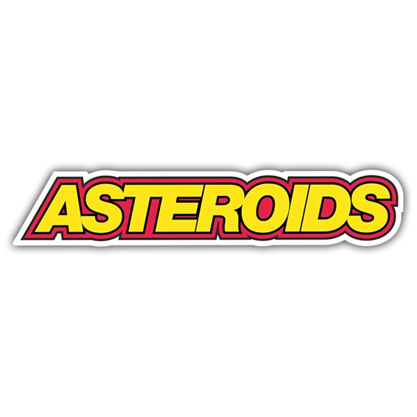 Pegatinas: Asteroids Logo