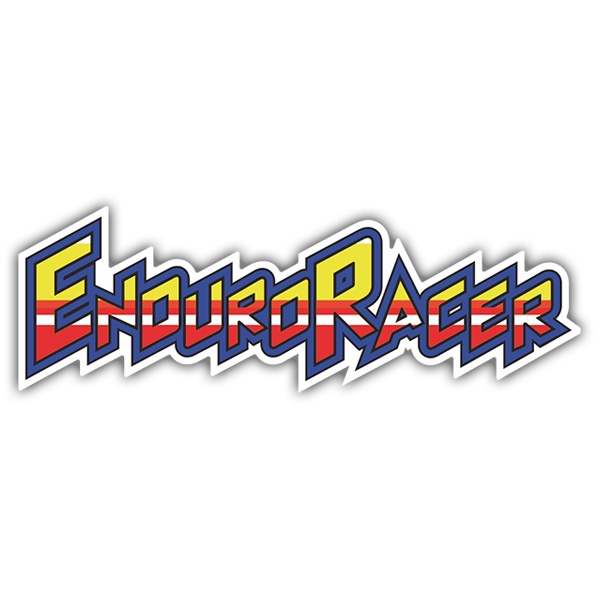 Pegatinas: Enduro Racer Logo