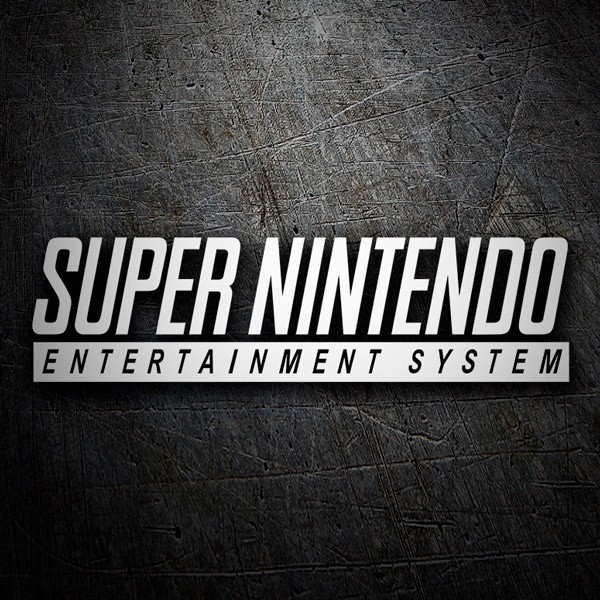 Pegatinas: Super Nintendo Logo