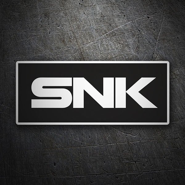 Pegatinas: Logo SNK en Letras Grandes y Estilizadas
