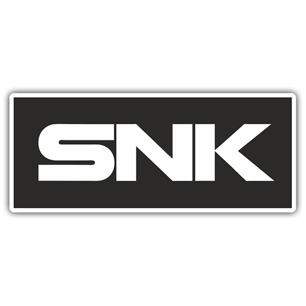 Pegatinas: Logo SNK en Letras Grandes y Estilizadas