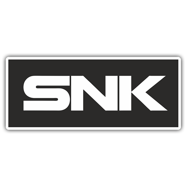 Pegatinas: Logo SNK en Letras Grandes y Estilizadas