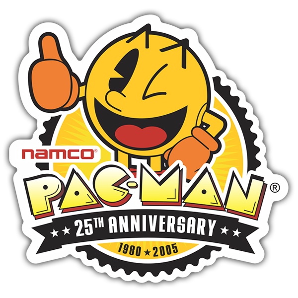 Pegatinas: Pac-Man 25 Aniversario