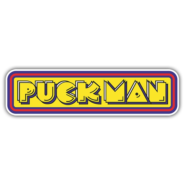 Pegatinas: Puck-Man Logo