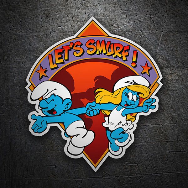 Pegatinas: Pitufos Let´s Smurf!