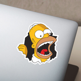 Pegatinas: Homer come paredes 4