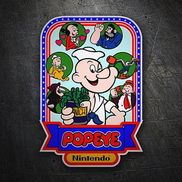 Pegatinas: Popeye Videojuego 1
