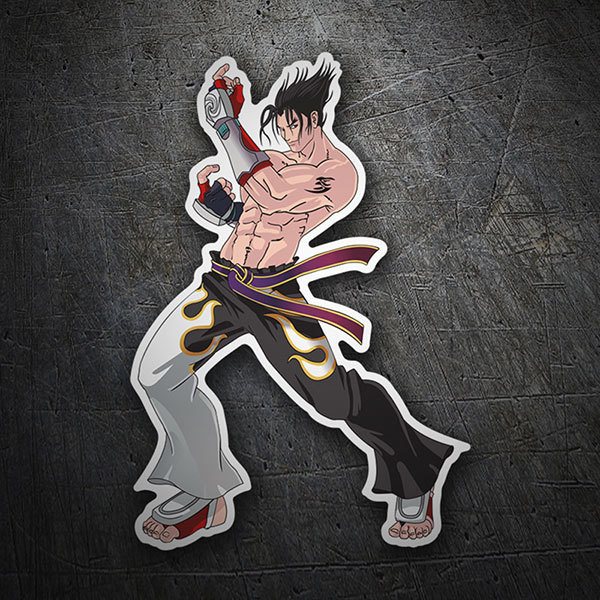 Pegatinas: Jin Kazama - Tekken