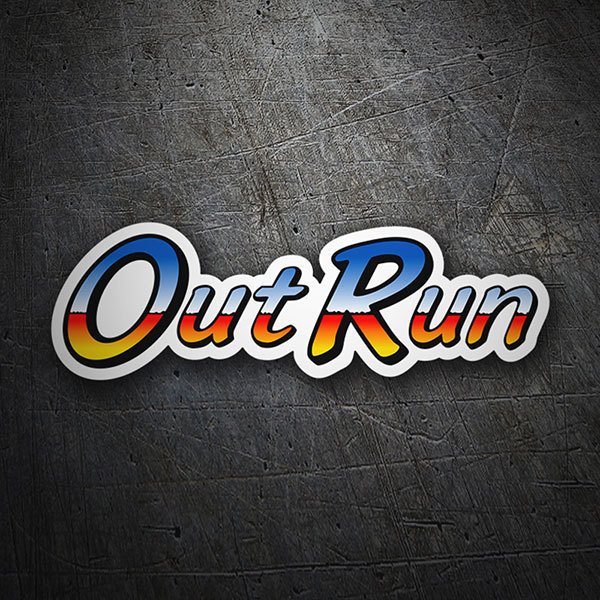 Pegatinas: Out Run en Estilo Retro