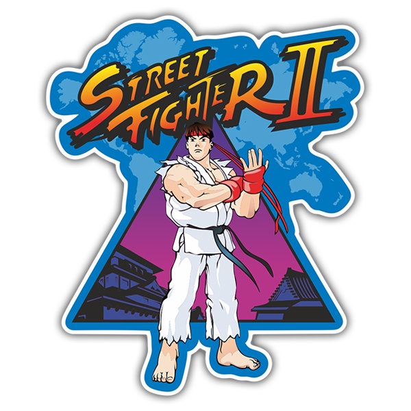 Pegatinas: Ryu (Street Fighter II)