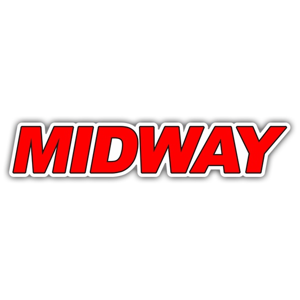 Pegatinas: Midway Logo rojo