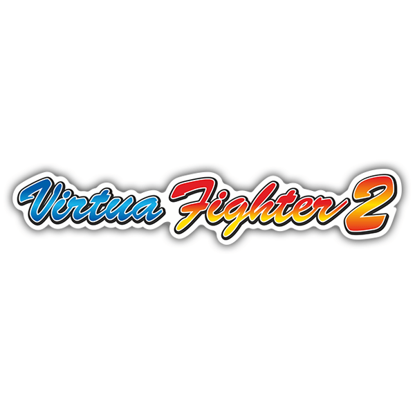 Pegatinas: Virtua Fighter 2 en Dise&ntilde;o Retro