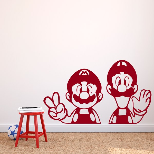 Vinilos Infantiles: Mario y Luigi