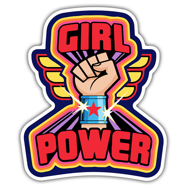 Pegatinas: Girl Power Wonder Woman