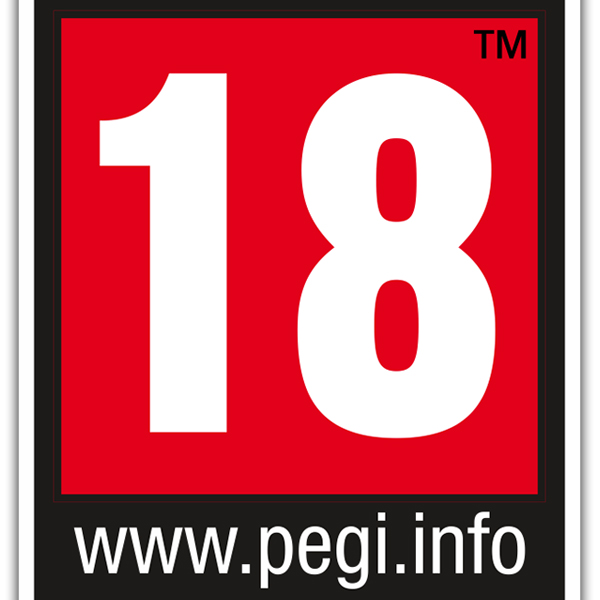 Pegatinas: Pegi 18 Logo