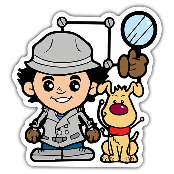 Pegatinas: Inspector Gadget Cartoon