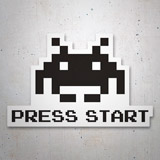 Pegatinas: Space Invaders Marciano Press Start 3