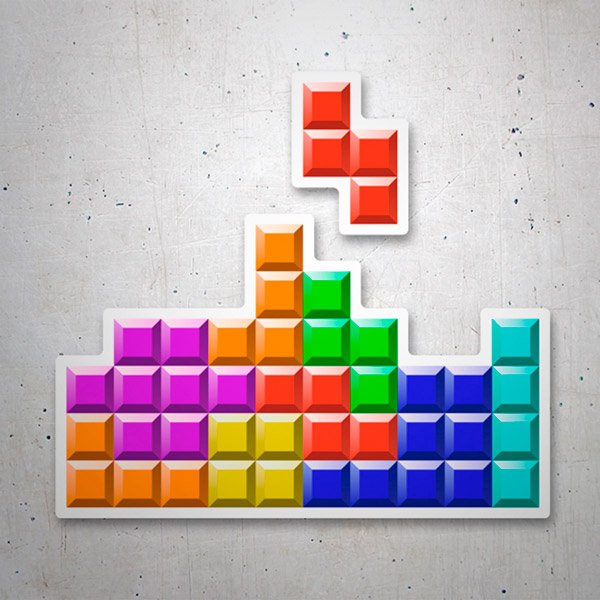 Pegatinas: Tetris Bloque de Piezas