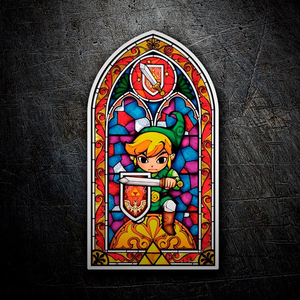 Pegatinas: Vidriera Zelda - The Wind Waker