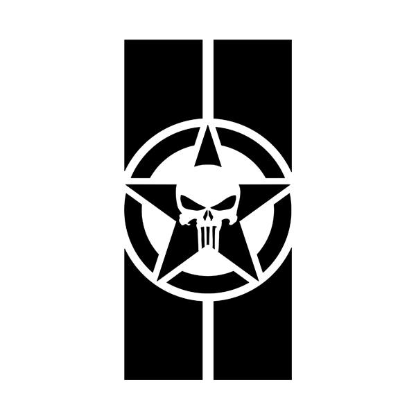 Pegatinas: Estrella Us Army vertical