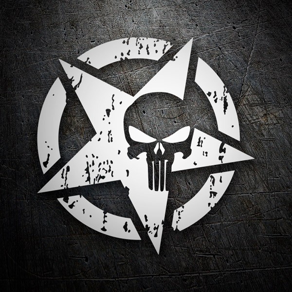 Pegatinas: Punisher US Army Dise&ntilde;o Vinilo Decorativo
