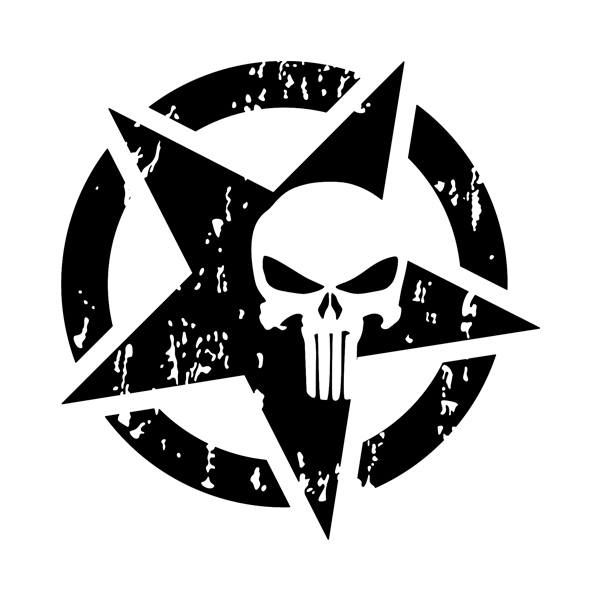 Pegatinas: Punisher US Army Dise&ntilde;o Vinilo Decorativo
