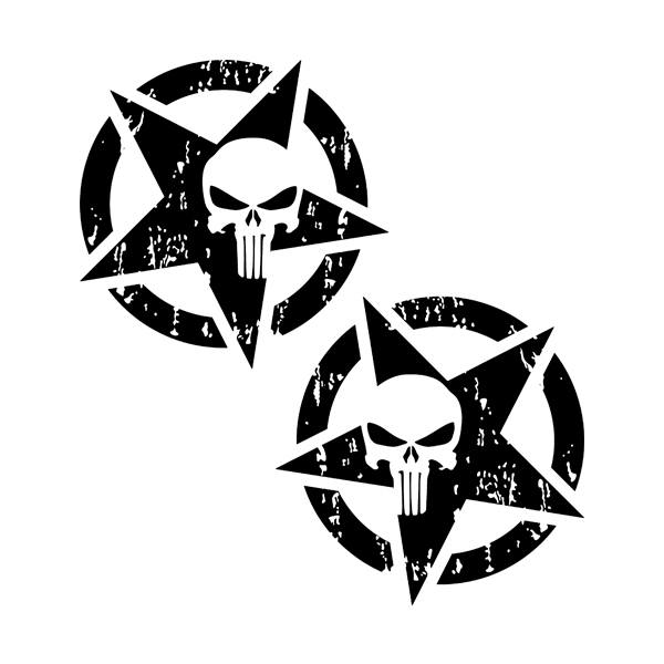 Pegatinas: Kit Punisher US Army