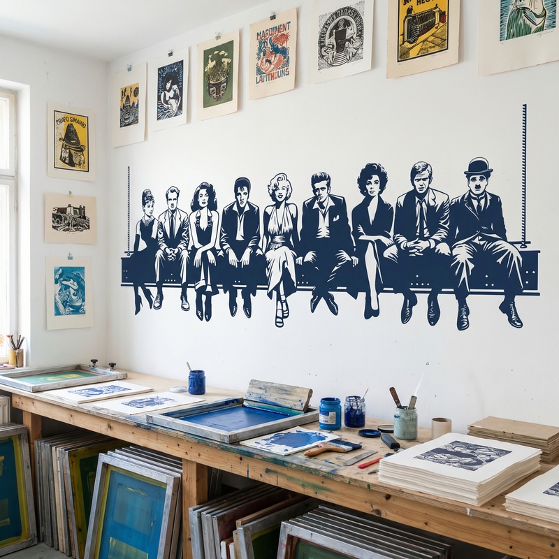 Vinilos Decorativos: Almuerzo en Hollywood 2024