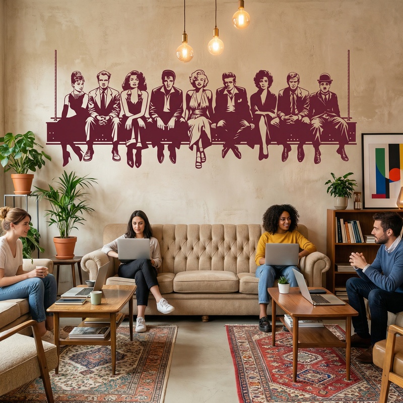 Vinilos Decorativos: Almuerzo en Hollywood 2024