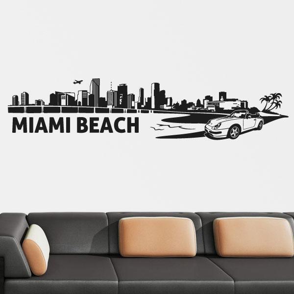 Vinilos Decorativos: Skyline de Miami