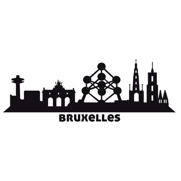 Vinilos Decorativos: Skyline de Bruselas