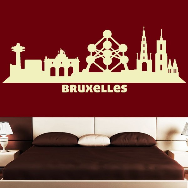 Vinilos Decorativos: Skyline de Bruselas