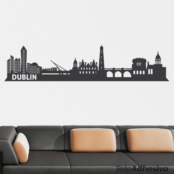 Vinilos Decorativos: Skyline de Dublín