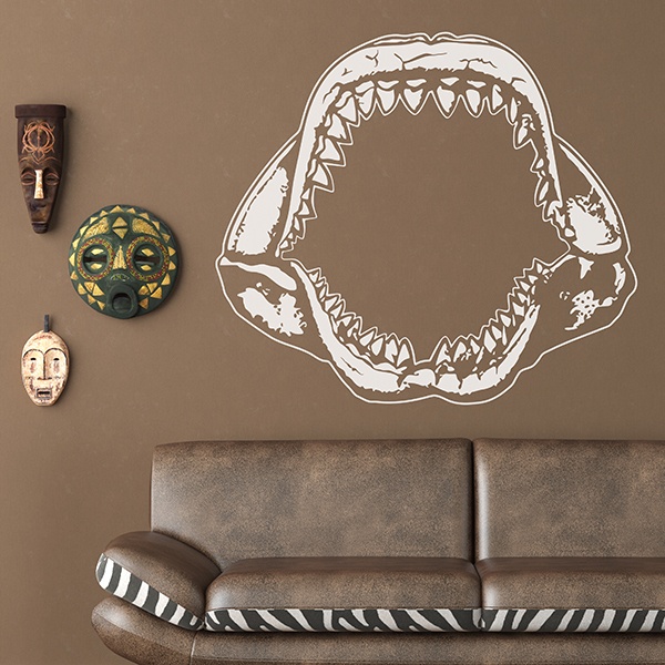Vinilos Decorativos: Mandíbulas de Tiburón