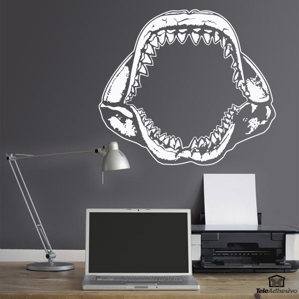 Vinilos Decorativos: Mandíbulas de Tiburón