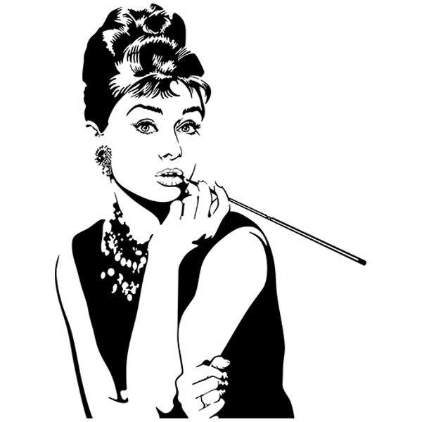 Pegatinas: Audrey Hepburn