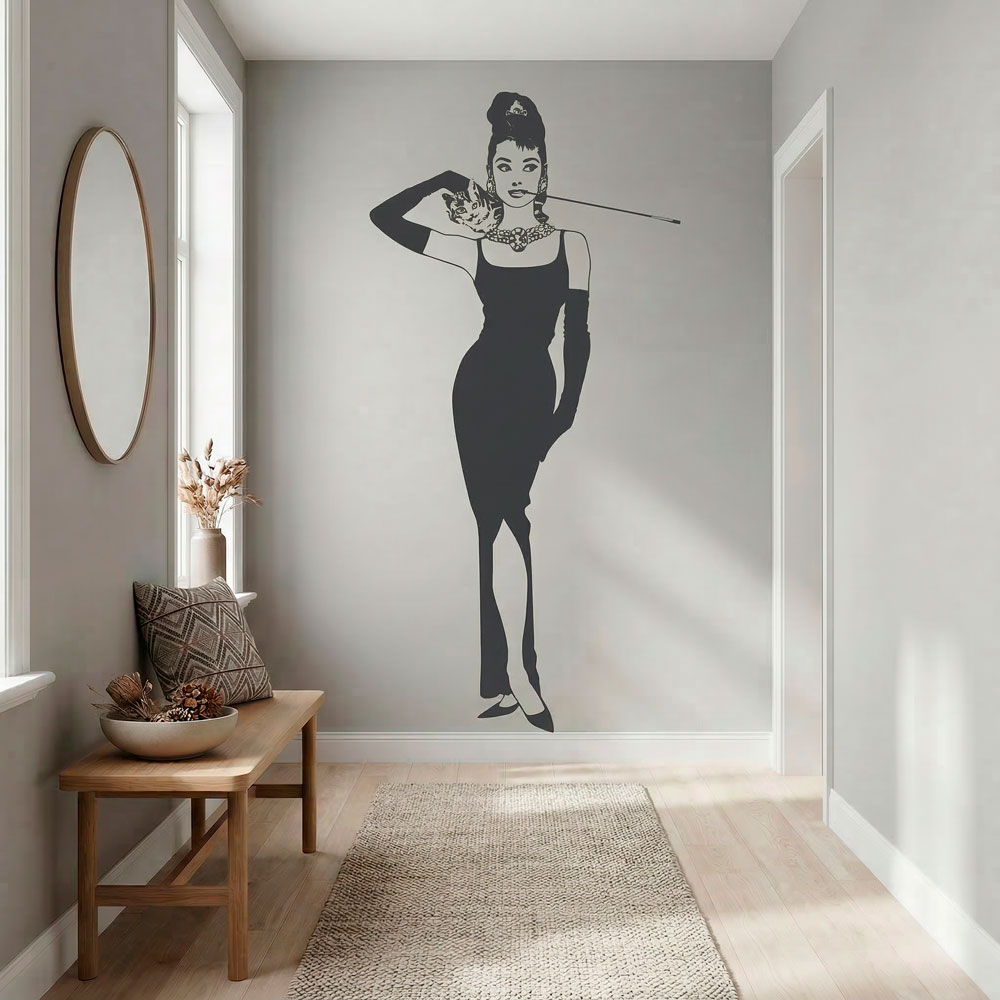 Audrey con su gato 12