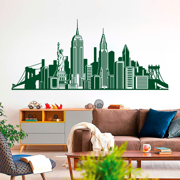 Vinilos Decorativos: Skyline New York 