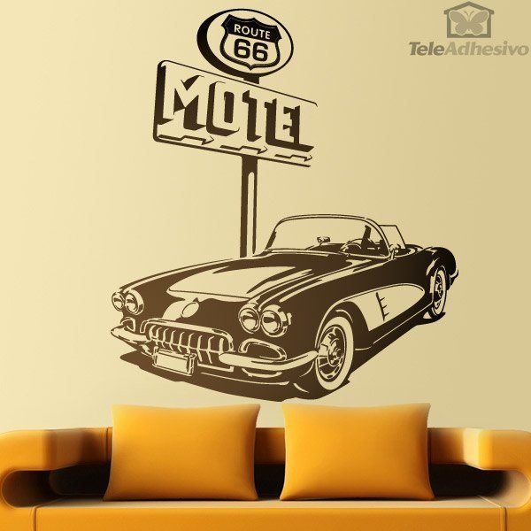 Vinilos Decorativos: Chevrolet Corvette Route 66