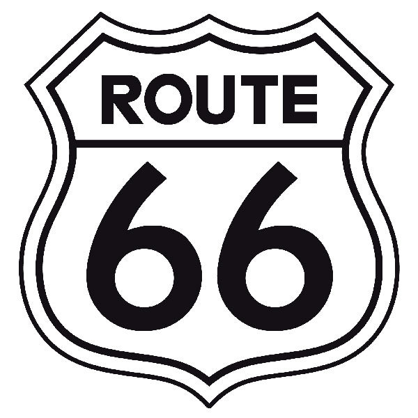 Vinilos Decorativos: Señal Ruta 66