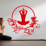 Vinilos Decorativos: Ejercicio meditación yoga 3