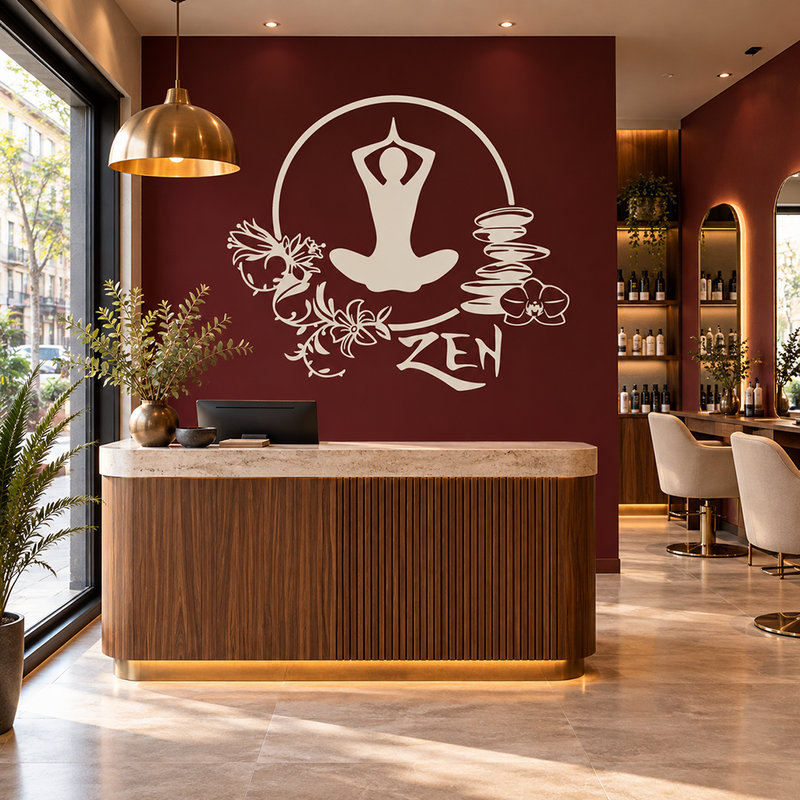Vinilos Decorativos: Ejercicio meditaci&oacute;n yoga