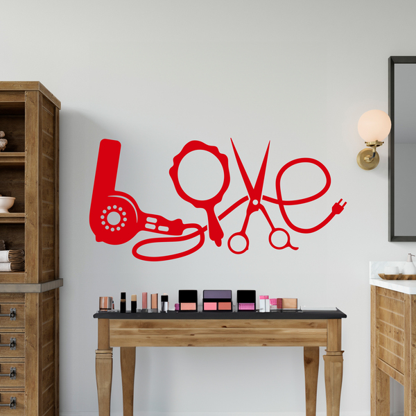 Vinilos Decorativos: Artículos de peluquería Love