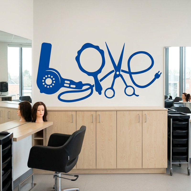 Vinilos Decorativos: Art&iacute;culos de peluquer&iacute;a Love
