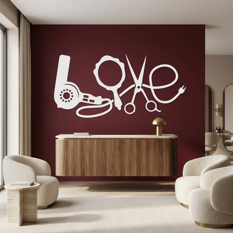 Vinilos Decorativos: Art&iacute;culos de peluquer&iacute;a Love