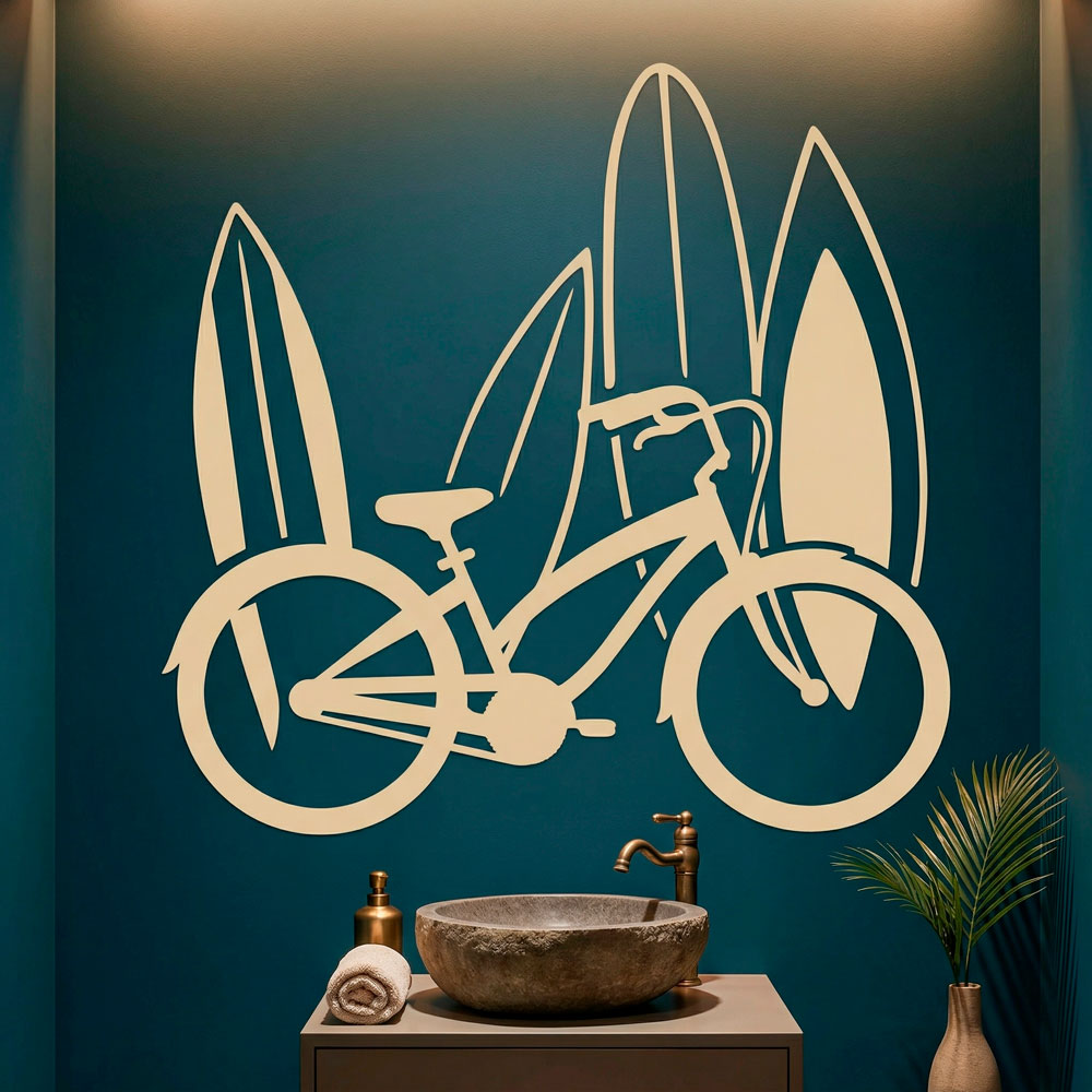 Vinilos Decorativos: Bicicleta y surf