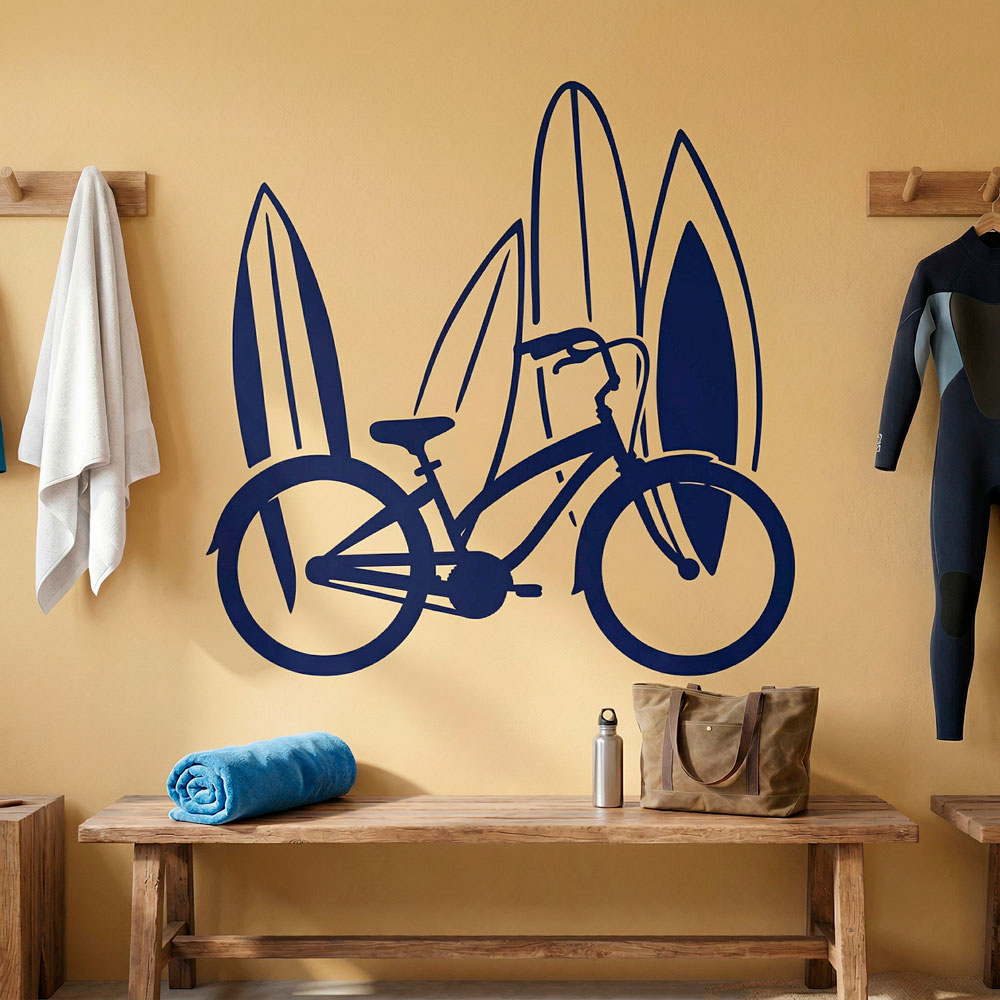 Vinilos Decorativos: Bicicleta y surf