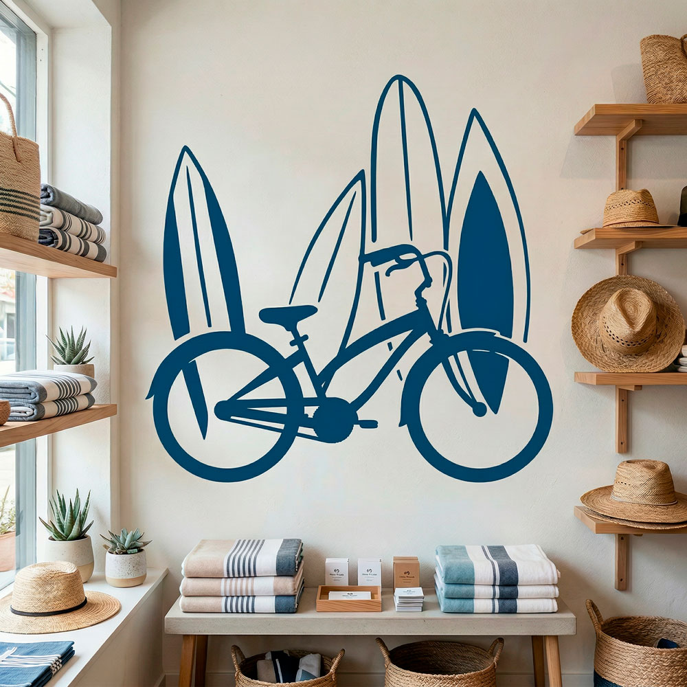 Vinilos Decorativos: Bicicleta y surf