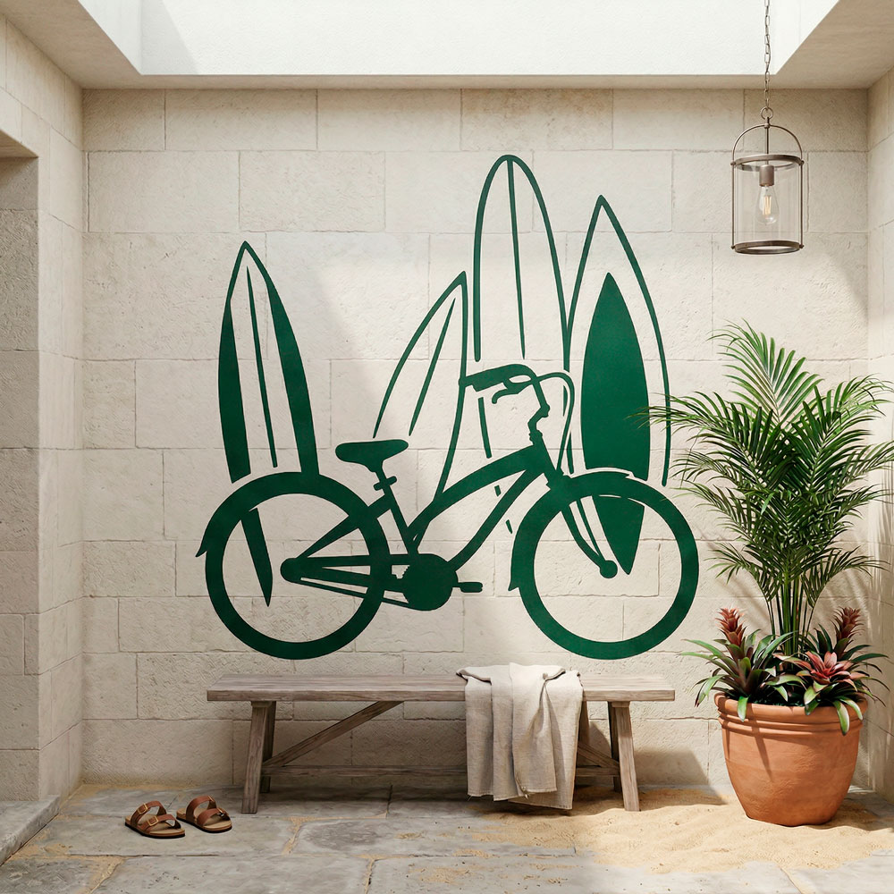 Vinilos Decorativos: Bicicleta y surf
