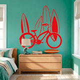Vinilos Decorativos: Bicicleta y surf 14